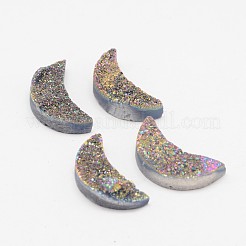 Mond galvanisieren natürliche druzy Kristall cabochons G-L447-15A