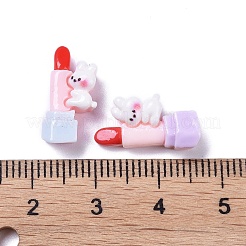 Undurchsichtige süße Tierharz Decoden Cabochons RESI-B024-02C