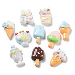 Undurchsichtige Decoden-Cabochons aus Kunstharzimitat für Lebensmittel RESI-H155-05