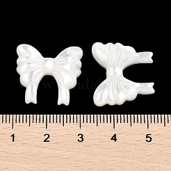 Natürliche weiße Muschel-Cabochons geschnitzt SSHEL-I026-24