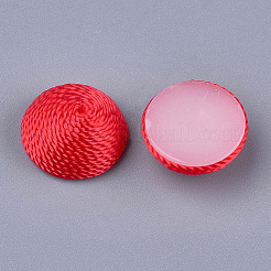 Polyesterfaden Stoff Cabochons X-WOVE-T008-02B-01