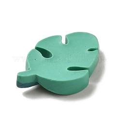 Süße undurchsichtige Blatt-Cabochons aus Harz RESI-L040-02D