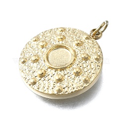 Cabochon-Fassungen für Anhänger aus Edelstahl 304 STAS-H233-21G