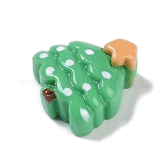 Undurchsichtige Harz-Cabochons mit Weihnachtsmotiv RESI-H162-06O