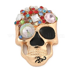 Legierung mit Emaille und Strass-Cabochons FIND-B033-02B-KCG