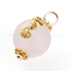 Natürlicher Rosenquarz & Amethyst & Lapislazuli Anhänger X-PALLOY-JF00591