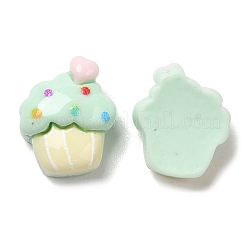 Undurchsichtige Decoden-Cabochons aus Kunstharzimitat für Lebensmittel RESI-K027-13