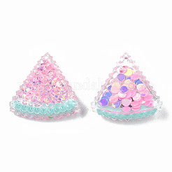 Herbstthema transparente Epoxidharz-Cabochons CRES-N034-04