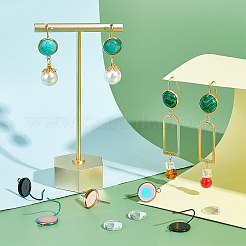 DIY Rohling-Set für Kuppelohrringe DIY-UN0003-75