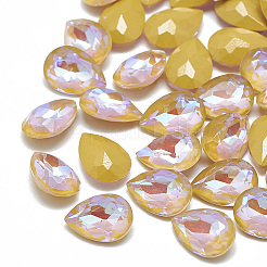 Wies zurück k9 Glas Strass Cabochons RGLA-T052-6x8-221MI