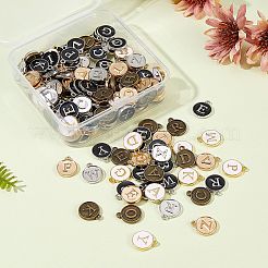 Legierung Anhänger Cabochon Fassungen für Emaille ENAM-SZ0001-08-RS
