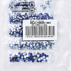 Glas Strass Cabochons flach zurück RGLA-YW0001-A04