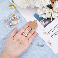 18 шт. 3-х цветная фурнитура для сережек-гвоздиков из нержавеющей стали 201 STAS-DC0014-84