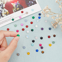 40 Stück 20 Stile gemischte Edelstein-Cabochons G-HY0001-57