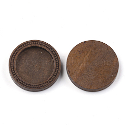 Holz Cabochon Fassungen WOOD-S044-06