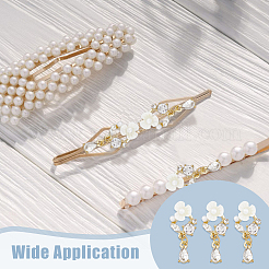 Blumenlegierung cabochons MRMJ-WH0001-10