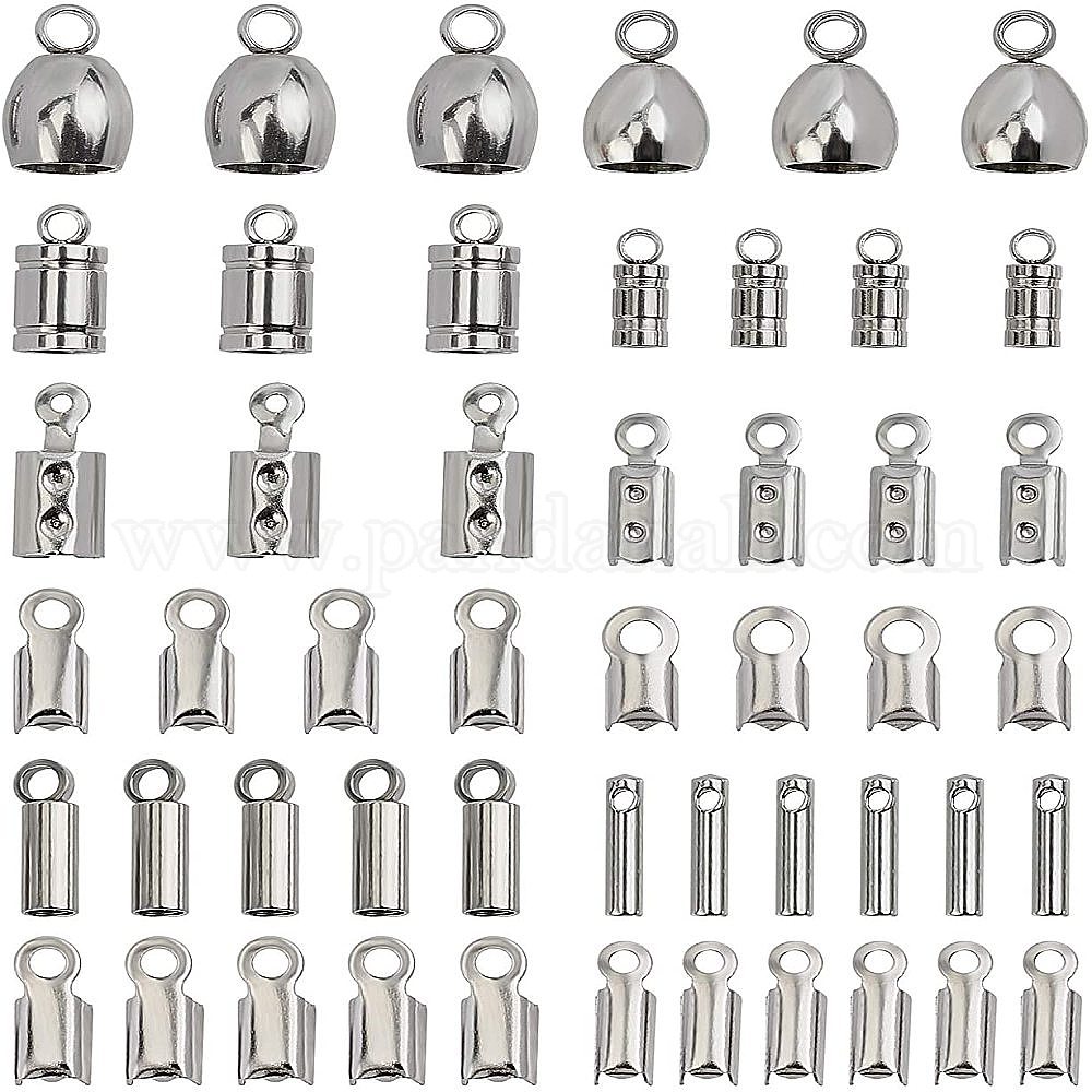 Shop UNICRAFTALE 72pcs 12 Styles Stainless Steel Cord Ends End Caps And