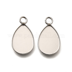 Cabochon-Fassungen für Anhänger aus Edelstahl 304 STAS-F311-07P