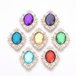 Legierungsrhinestone flache hintere Cabochons RB-S061-B