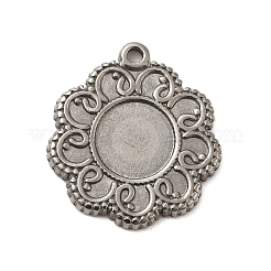 Cabochon-Fassungen für Anhänger aus Edelstahl 304 STAS-G344-06P
