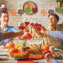 Осень сделай сам кленовый лист дерево войлочные висячие украшения DIY-WH0407-04