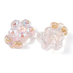 Transparente Epoxidharz-Blumen-Decoden-Cabochons CRES-M034-06C