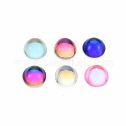 Transparente k9 glascabochons GGLA-S053-8mm-111