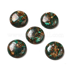 Zusammengesetzte synthetische Bronzit- und Malachit-Cabochons G-I339-08C