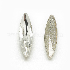 DIY spitzen zurück k9 Glas Strass Cabochons RGLA-T051-3x11mm-02