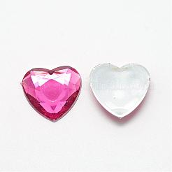 Acryl Strass Cabochons flach zurück GACR-Q009-25x25-08