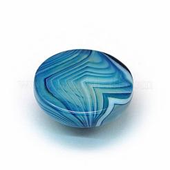 Gefärbte natürliche gestreifte Achat-Cabochons G-R348-16mm-01