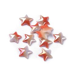 Undurchsichtige Glascabochons X-GGLA-S038-09B-10mm