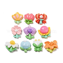 Undurchsichtige Decoden-Cabochons aus Harz CRES-R199-01