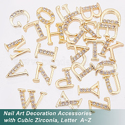 26 Stück Messing-Cabochons im 26-Stil FIND-OC0003-27