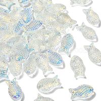 50шт ручной лэмпворк рыбные бусины&nbsp;LAMP-CJ0001-60