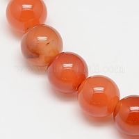 Природного сердолика нитей бисера&nbsp;G-N0006-10mm-17