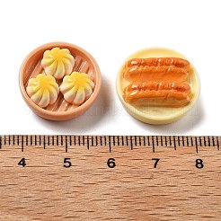 Mini-Cabochons aus Kunstharz mit Essensmotiven CRES-I037-03