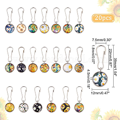 2sets 2 stil 304 edelstahl anhänger schlüsselbund KEYC-BC0001-05