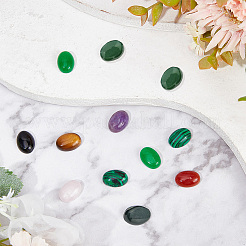 20 Stück 10 Stile natürliche und synthetische gemischte Edelstein-Cabochons-Set G-SC0002-32