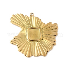Cabochon-Fassungen für Anhänger aus Edelstahl 304 STAS-L293-05G