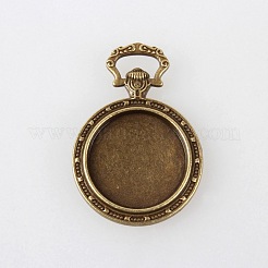 Tibetischen Stil Legierung geschnitzte Kaninchen Anhänger Cabochon Einstellungen TIBEP-M018-55AB-NF