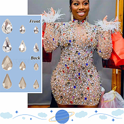600 Stück Glas-Strass-Cabochons im 6-Stil GGLA-HY0001-03