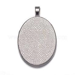 Aluminium-Anhänger Fassungen für Cabochons PALLOY-A15657-N-NF