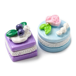 Undurchsichtige Decoden-Cabochons aus Kunstharzimitat für Lebensmittel X-CRES-D008-03