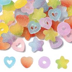 50 Stück 10 Arten Harz Cabochons CRES-YW0001-26