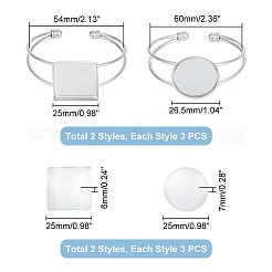 DIY-Kits zur Herstellung von leeren Armreifen DIY-UN0005-73