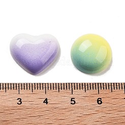 Farbverlauf-Farbe opake Harz Decoden Cabochons RESI-S04-02