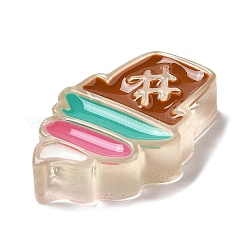 Decoden-Cabochons aus durchscheinendem Harzimitat für Lebensmittel RESI-H147-01I