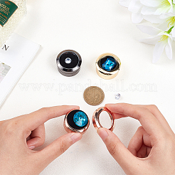 3 Stück lose Diamantboxen aus Legierung und Edelstahl in 3 Farben CON-FG0001-07