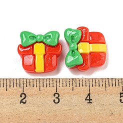 Deko-Cabochons aus undurchsichtigem Harz mit Weihnachtsmotiv CRES-B022-01G